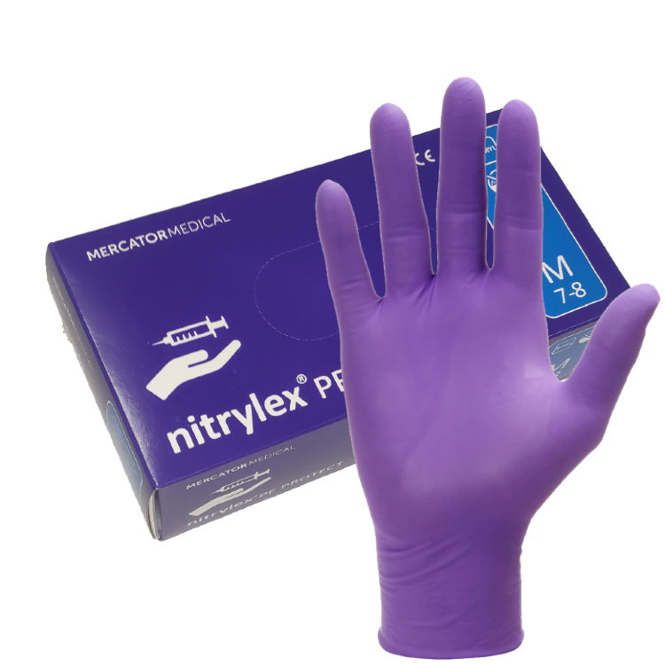 Нитриловые перчатки купить в москве. Перчатки Mercator Nitrylex PF protect нитрил (50 пар) фиолетовые р.m. Меркатор перчатки нитрил. Nitrylex PF protect перчатки l. Nitrylex PF protect l 200 перчатки.